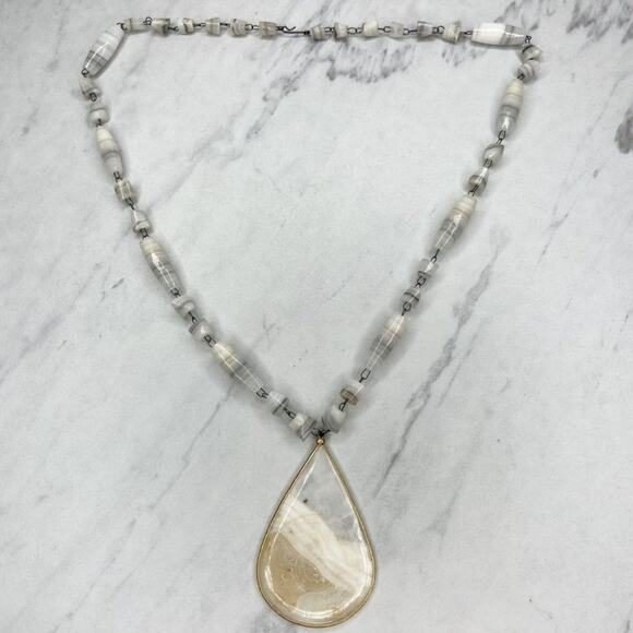 Vintage Beaded Aztec Calendar Pendant Necklace Gold Tone ✨ - Picture 1 of 9